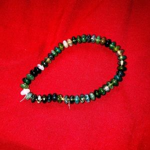 Moss agate bracelet
